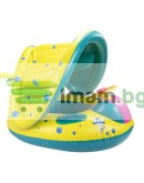 Бебешки пояс с дупки за крачета волан и козирка